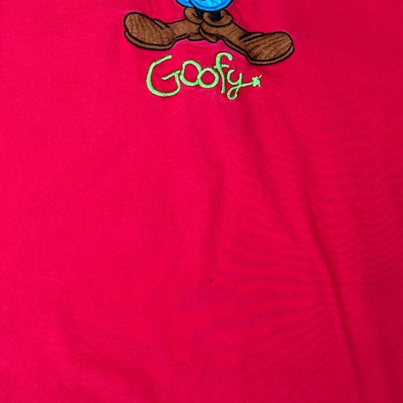 Vintage Goofy - Full Body Embroidery Patch- XL - Red Shirt - The Disney Store - Picture 4 of 8